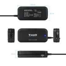 foto de CARGADOR AUTOMATICO UNIVERSAL TOOQ TQLC-90BS02AT 90W 2XUSB 12 CONECTORES