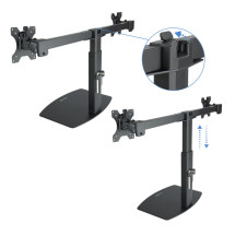 foto de SOPORTE MESA DB1727TN-B GIRA INCLI 2 BRAZOS 17-27, NEGRO