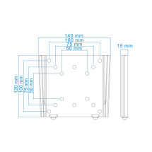 foto de SOPORTE PARED TV LP1023F-B 13-27 NEGRO