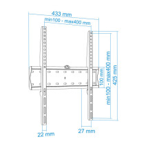 foto de SOPORTE PARED TV LP4155F-B 32-55 NEGRO