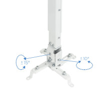foto de SOPORTE PROYECTOR TECHO TOOQ PJ2012T MX 20 KGS BLANCO