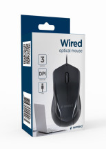foto de RATON GEMBIRD MUS-3B-02 OPTICO 1000 DPI NEGRO USB
