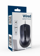 foto de RATON GEMBIRD MUS-4B-01 OPTICO 1000 DPI NEGRO USB