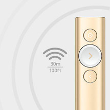 foto de MANDO A DISTANCIA LOGITECH SPOTLIGHT INALAMBRICO UNIVERSAL ORO