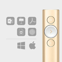 foto de MANDO A DISTANCIA LOGITECH SPOTLIGHT INALAMBRICO UNIVERSAL ORO