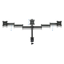 foto de SOPORTE MESA TOOQ DB1327TN-B 3 PANTALLAS 13-27