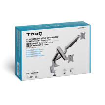 foto de SOPORTE MESA MONITOR TOOQ DB3132TNR-S 13-32 2 PANTALLAS MAX 9KG POR BRAZO