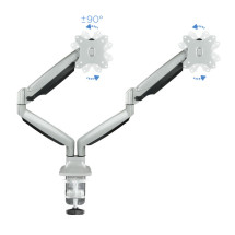 foto de SOPORTE MESA MONITOR TOOQ DB3132TNR-S 13-32 2 PANTALLAS MAX 9KG POR BRAZO