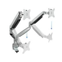 foto de SOPORTE MESA MONITOR TOOQ DB3132TNR-S 13-32 2 PANTALLAS MAX 9KG POR BRAZO