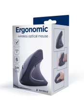 foto de RATON GEMBIRD MUSW-ERGO-01 NEGRO RF INALAMBRICO PILAS