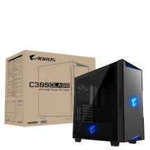 foto de CAJA GAMING GIGABYTE AC300G ATX 2XUSB3.0 1XUSBC RGB S/F NEGRO