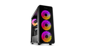 foto de CAJA NOX HUMMER TGM RAINBOW ATX 1XUSB3.0 2XUSB2.0 NEGRO RGB