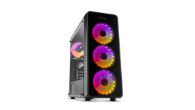 foto de CAJA NOX HUMMER TGM RAINBOW ATX 1XUSB3.0 2XUSB2.0 NEGRO RGB
