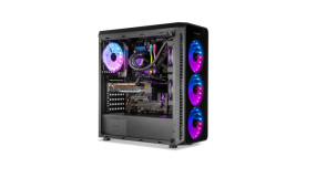 foto de CAJA NOX HUMMER TGM RAINBOW ATX 1XUSB3.0 2XUSB2.0 NEGRO RGB