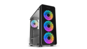foto de CAJA NOX HUMMER TGM RAINBOW ATX 1XUSB3.0 2XUSB2.0 NEGRO RGB