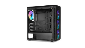 foto de CAJA NOX HUMMER TGM RAINBOW ATX 1XUSB3.0 2XUSB2.0 NEGRO RGB