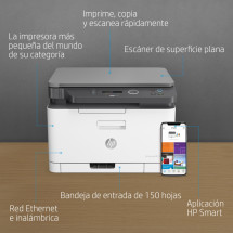 foto de HP Laser 178nw Inal?mbrico Multifunction Color Impresora, Fotocopiadora, esc?ner; D?plex