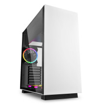 foto de CAJA ATX SHARKOON PURE STEEL 2XUSB3.0 RGB SIN FUENTE BLANCO