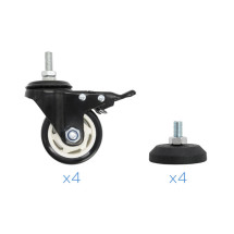foto de SOPORTE DE SUELO CON RUEDAS TOOQ FS20200M-B 60-105 MAX 150KG