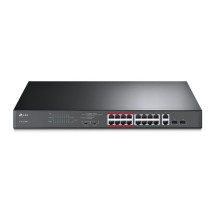 foto de SWITCH TP-LINK 16 PUERTOS 100MBP + 2 PUERTOS GB UNMANAGED