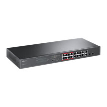 foto de SWITCH TP-LINK 16 PUERTOS 100MBP + 2 PUERTOS GB UNMANAGED