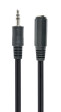 CABLE AUDIO GEMBIRD CONECTOR 3,5MM PROLONGADOR MACHO/HEMBRA 3M