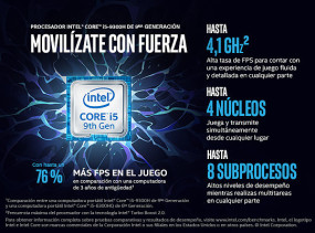 foto de PORTATIL HP 15BC509NS I59300H 8GB 1TB+128SSD GTX10503GB 15.6 W10H NEGRO