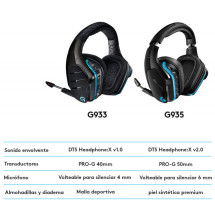 foto de AURICULARES GAMING LOGITECH G G935 NEGRO MICROFONO ALAMBRICO