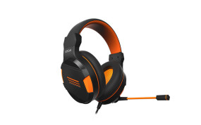foto de Krom Kendo Auriculares Al?mbrico Diadema Juego Negro, Naranja