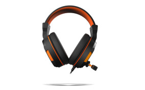 foto de Krom Kendo Auriculares Al?mbrico Diadema Juego Negro, Naranja