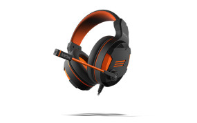 foto de Krom Kendo Auriculares Al?mbrico Diadema Juego Negro, Naranja