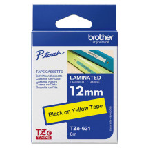 foto de CINTA BROTHER LAMINADA AMARILLO/NEGRO 12MM
