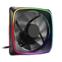 foto de VENTILADOR CAJA SHARKOON SHARK LIGHTS FAN 120X120X 25 MM RGB LED