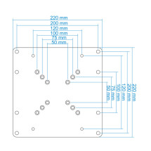 foto de ADAPTADOR VESA TOOQ VMA0200-B 200X200,200X100,100X200 NEGRO