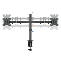 foto de SOPORTE MESA TOOQ DB1232TN-B 2 PANTALLAS 13-32 MAX 8KG POR BRAZO NEGRO