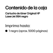 foto de TONER HP 89A NEGRO
