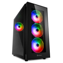 foto de CAJA ATX SHARKOON TG5 PRO 2XUSB3.0 2XUSB2.0 SIN FUENTE RGB NEGRO