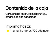 foto de HP Cartucho de tinta Original 912XL amarillo de alta capacidad