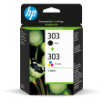 foto de TINTA HP 303 PACK AHORRO 2 NEGRO + CIAN MAGENTA AMARILLO
