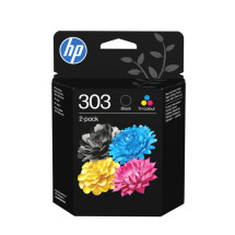 foto de HP Paquete de 2 cartuchos de tinta Original 303 negro/tricolor
