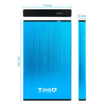 foto de CARCASA HDD TOOQ TQE-2527BL 2,5 9,5 MM SATA USB 3.0/3.1 AZUL