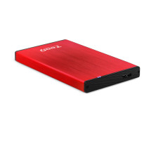 foto de CARCASA HDD TOOQ TQE-2527R 2,5 9,5 MM SATA USB 3.0/3.1 ROJO