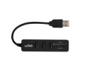 foto de HUB UGO MAIPO HU-200 3XUSB 2.0 + LECTOR TARJETAS SD/MSD