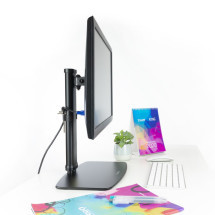 foto de SOPORTE MESA TOOQ DB1127TN-B 17-27 GIRATORIO INCLINABLE NEGRO