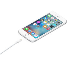 foto de CABLE APPLE LIGHTNING TO USB BLANCO 1M
