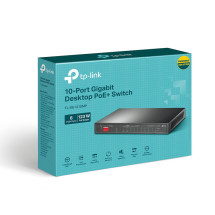 foto de SWITCH TP-LINK 10-PORT GIGABITE WITH 8 PORT POE+