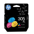 foto de HP Cartucho de tinta Original 305XL de alta capacidad tricolor