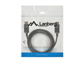 foto de CABLE DISPLAYPORT LANBERG MACHO MACHO 4K NEGRO 1.8M