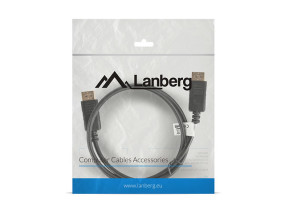 foto de CABLE DISPLAYPORT LANBERG MACHO MACHO 4K 1M NEGRO
