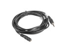 foto de CABLE ESTEREO LANBERG JACK 3.5 MM MACHO/JACK 3.5MM HEMBRA 3M NEGRO